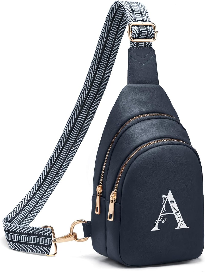 Viverte Crossbody Bags for Women Initial Sling Bag Cross Body Fanny Packs Personalized Gifts for Mom Women Wife - Image 1